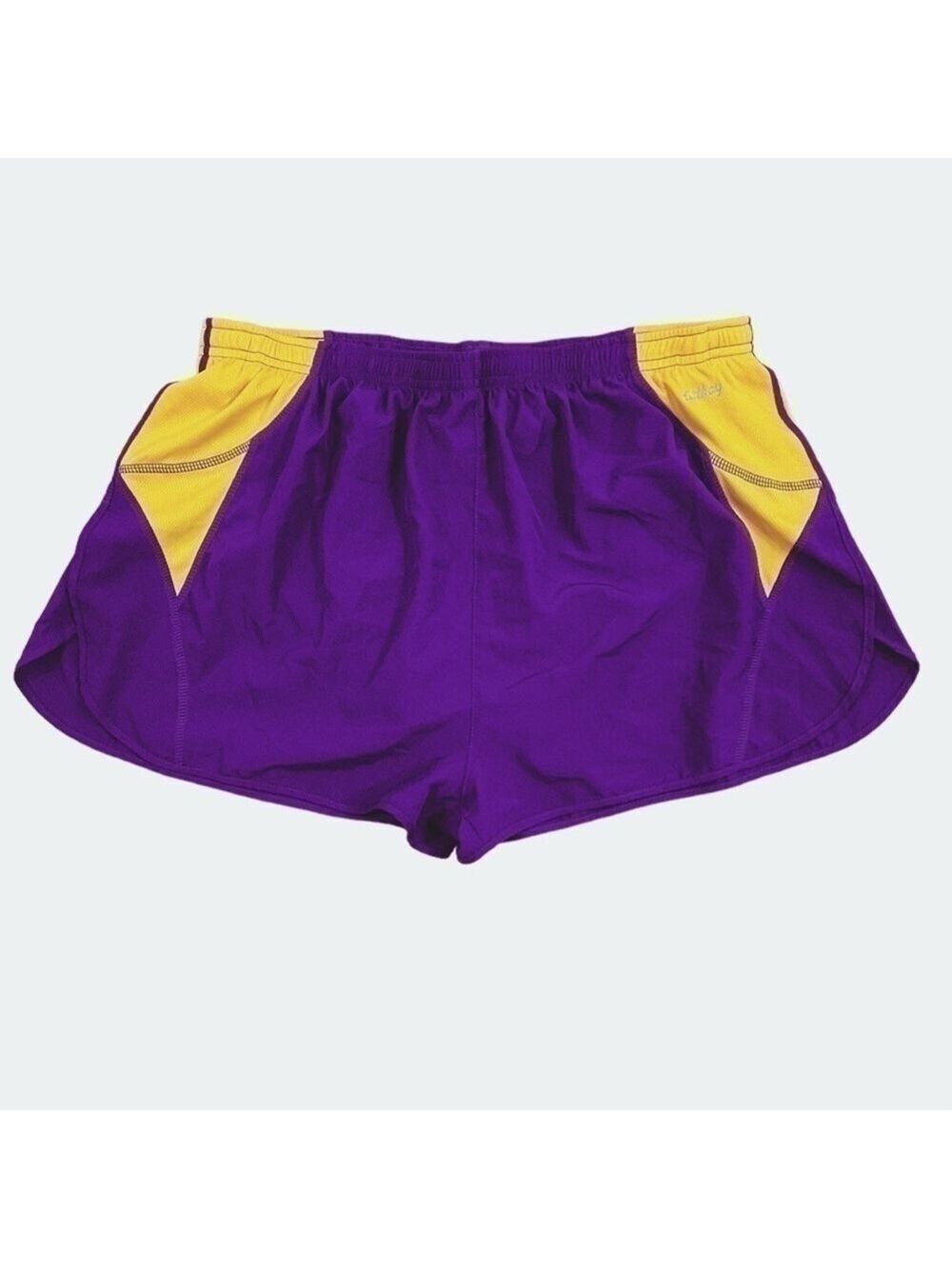 EASTBAY purple yellow athletic shorts size XL